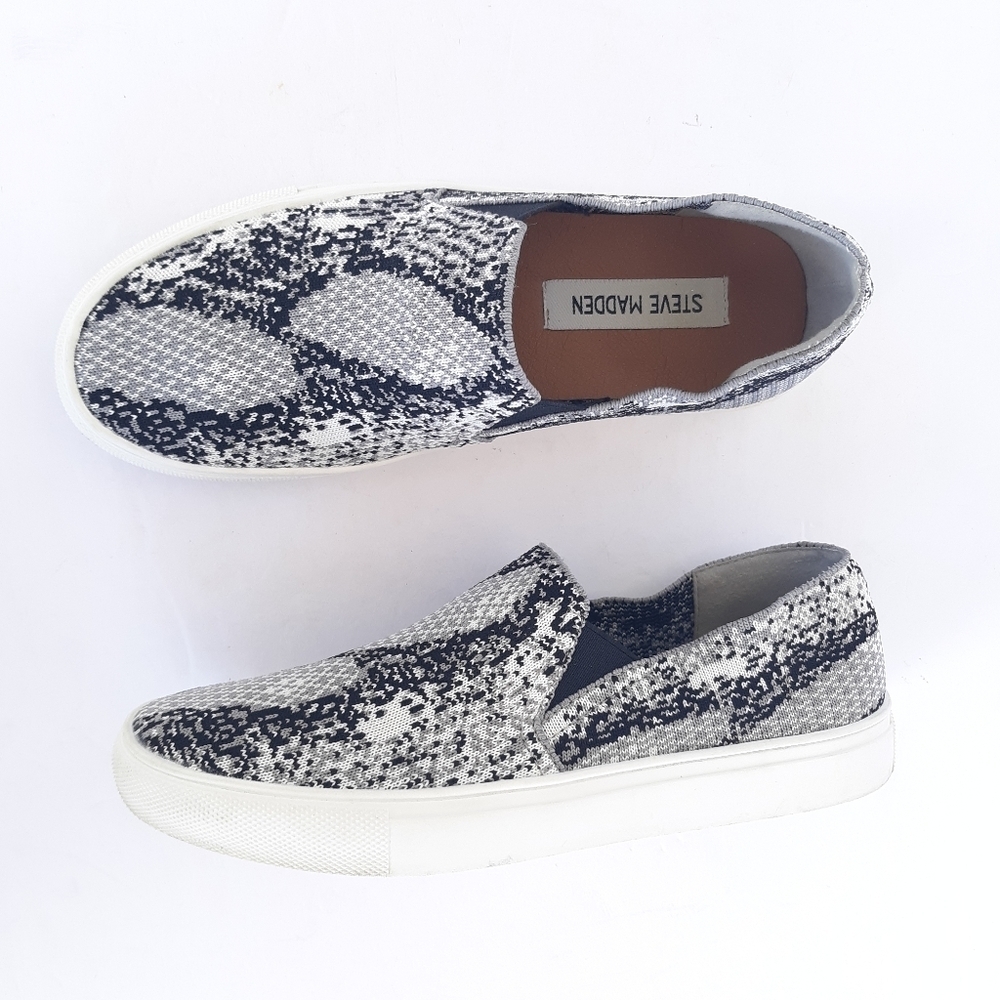 Steve Madden Minka Sneaker Slip On Snake Print